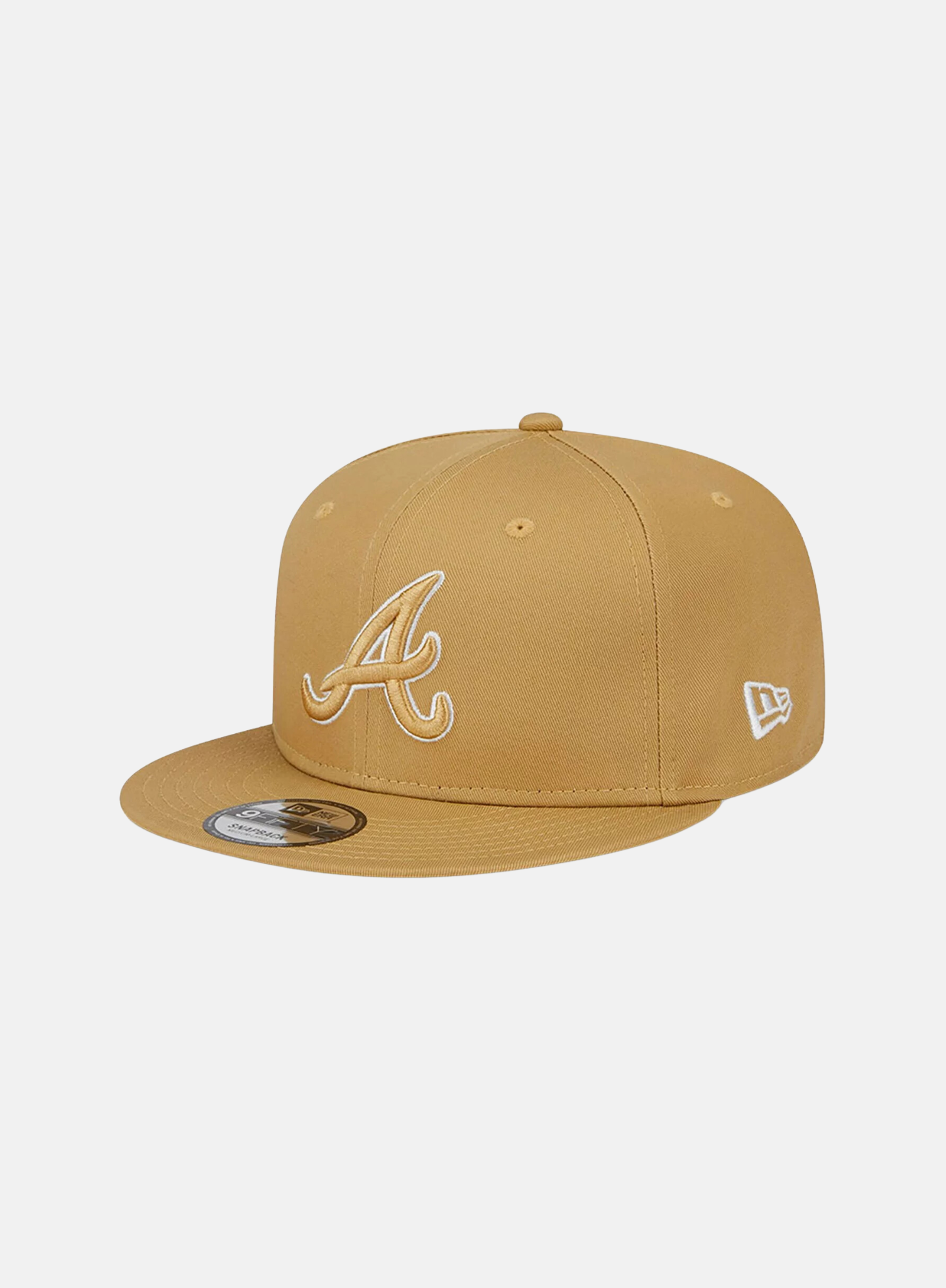 Atlanta Braves Side Patch Beige 9FIFTY Snapback Cap