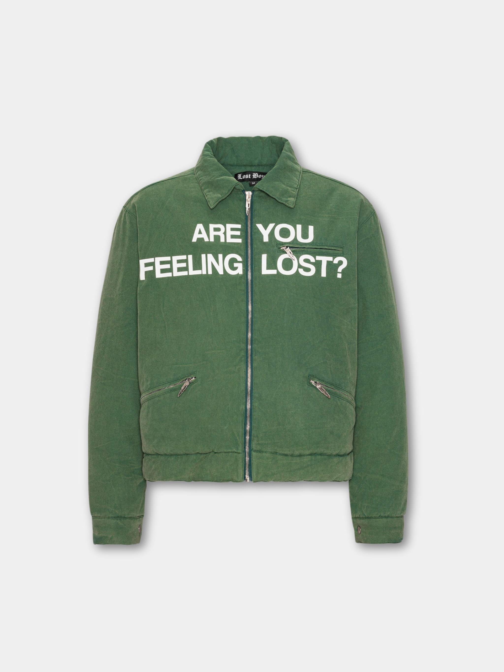 Padded Detroit Jacket Washed Green