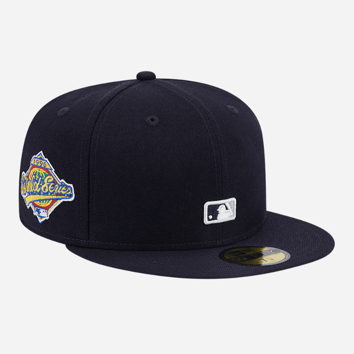 New Era New York Yankees Reverse Logo Navy 59FIFTY Fitted Cap - Hympala Store 