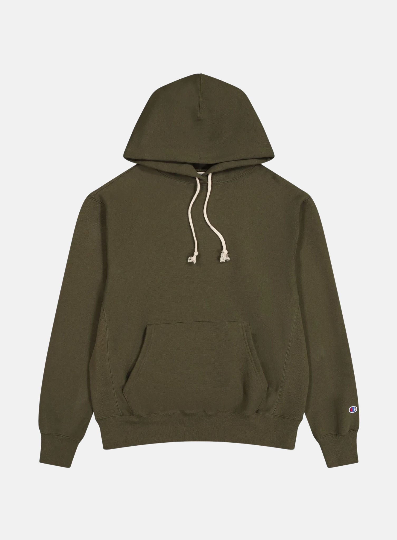 Reverse Weave Soft Fleece Hoodie Khaki