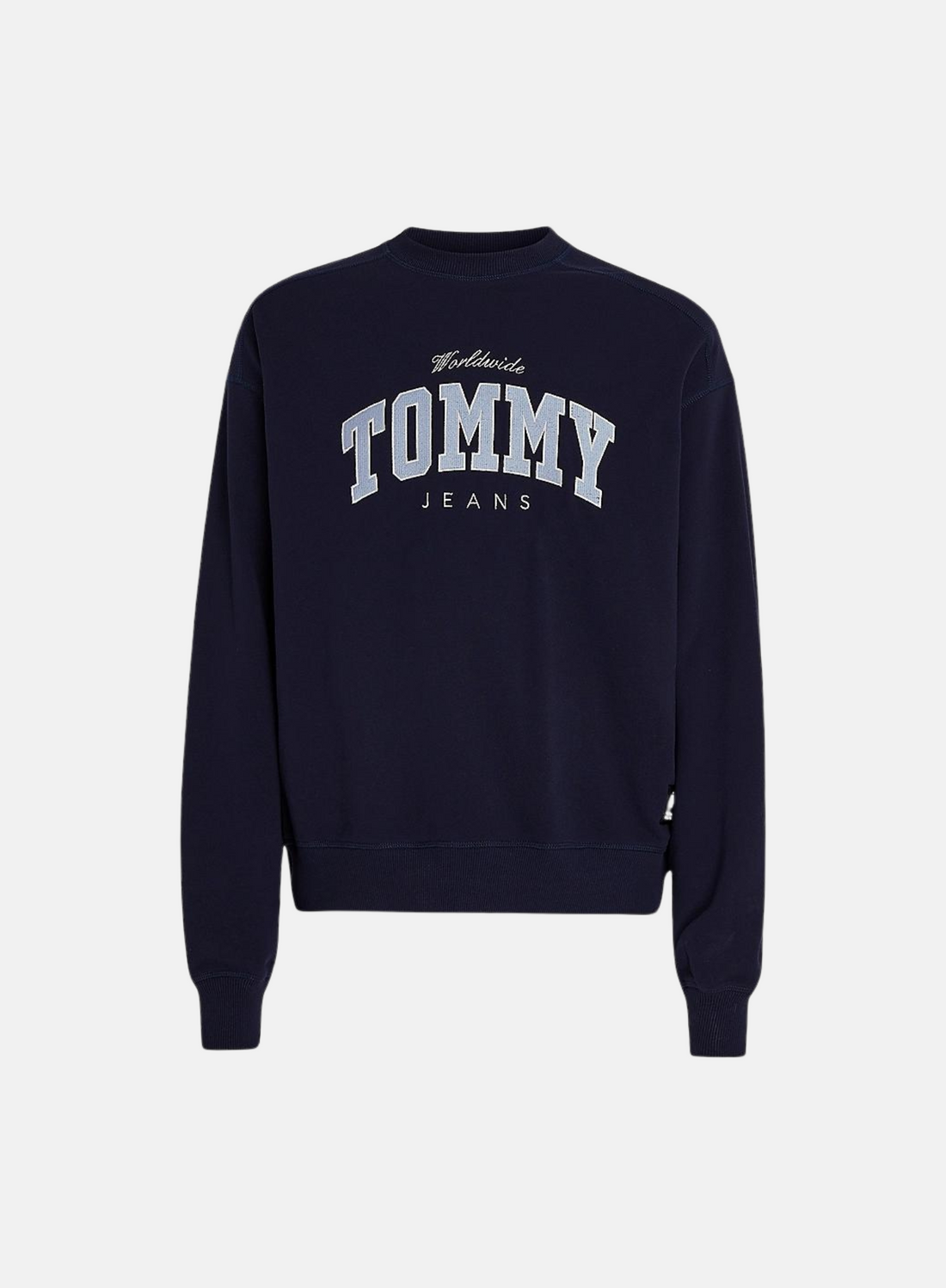 Tommy Jeans Boxy Varsity Sweatshirt Navy - Hympala Store 