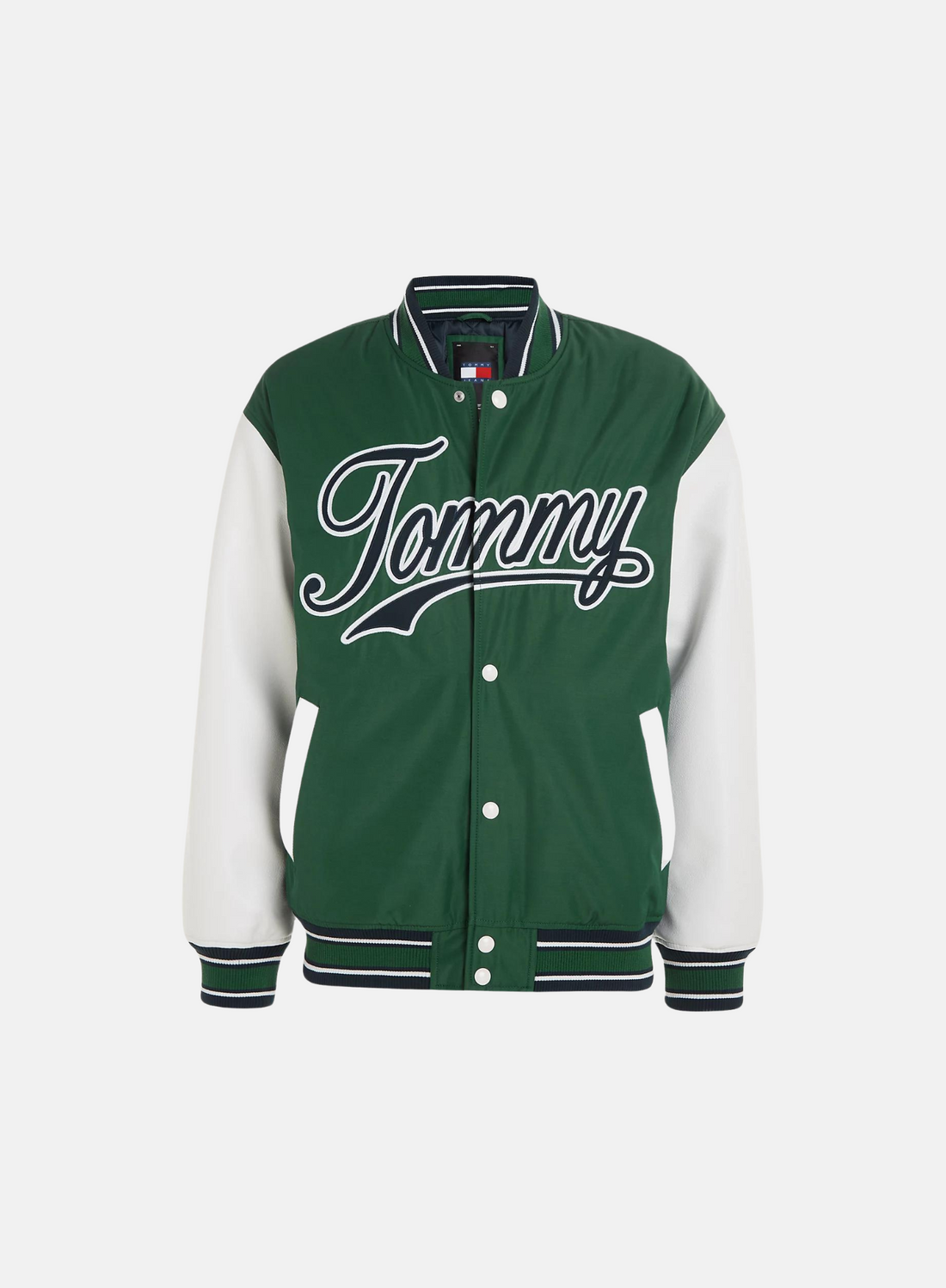 Tommy Jeans Letterman Varsity Jacket Green - Hympala Store 