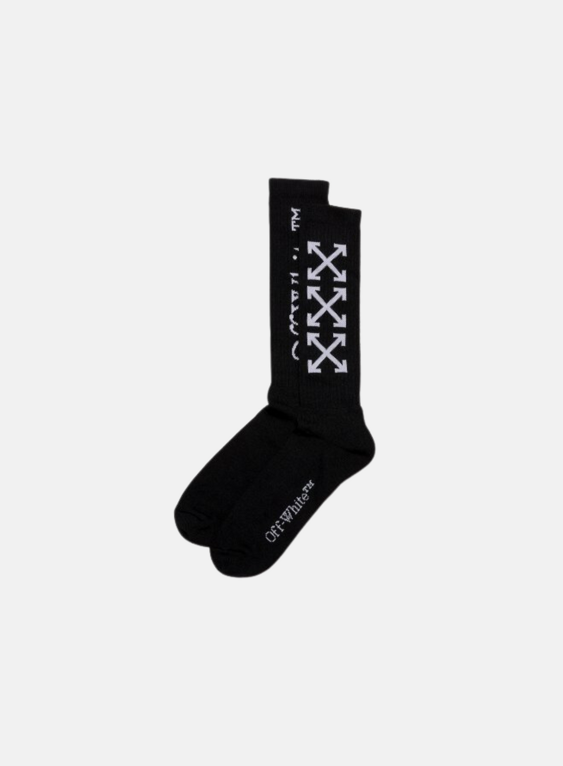 Off-White OFF-WHITE Bookish Arrow Socks Black - Hympala Store 
