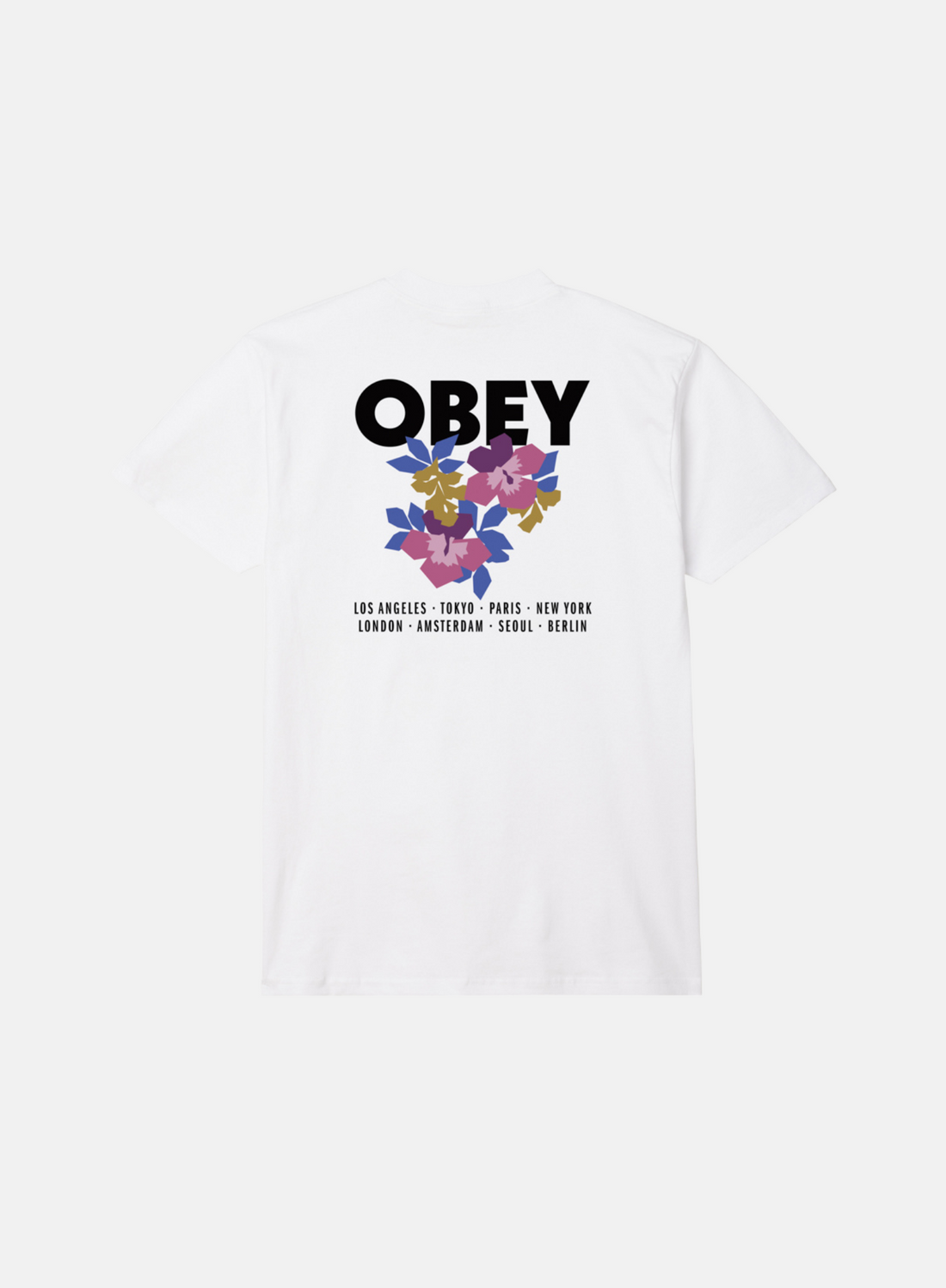 OBEY Floral Garden Tee White - Hympala Store 