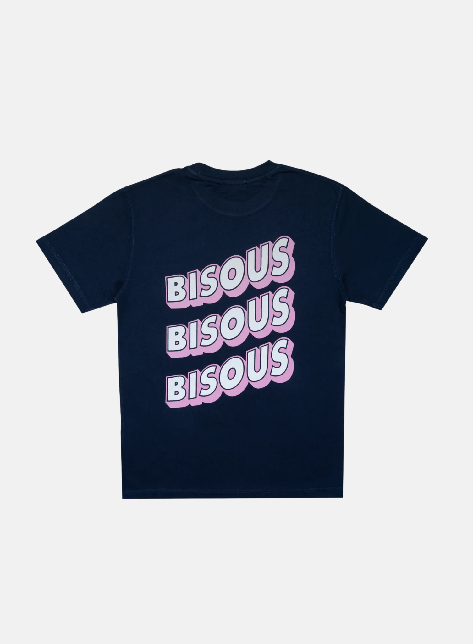 BISOUS SKATEBOARDS SS Sonics Tee Navy - Hympala Store 