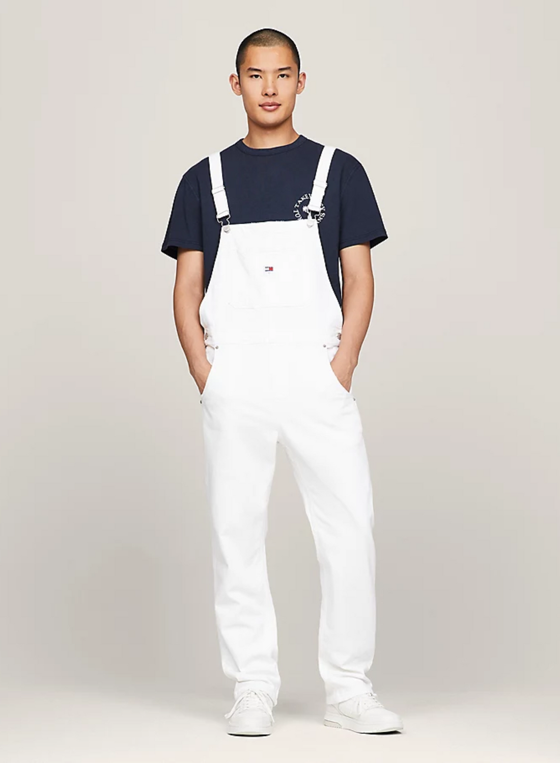 Tommy Jeans TJM Ethan Dungaree White - Hympala Store 