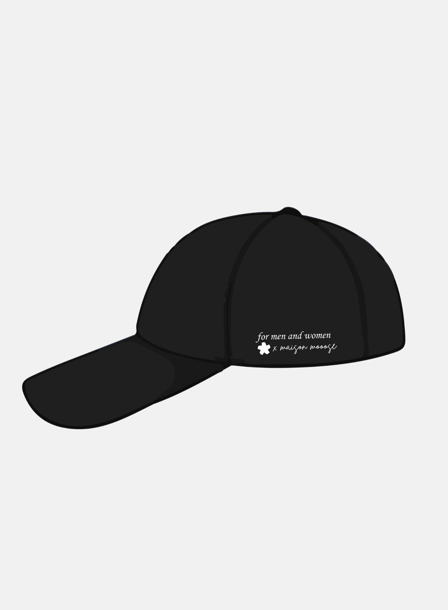 x Maison Mooose Cap Black