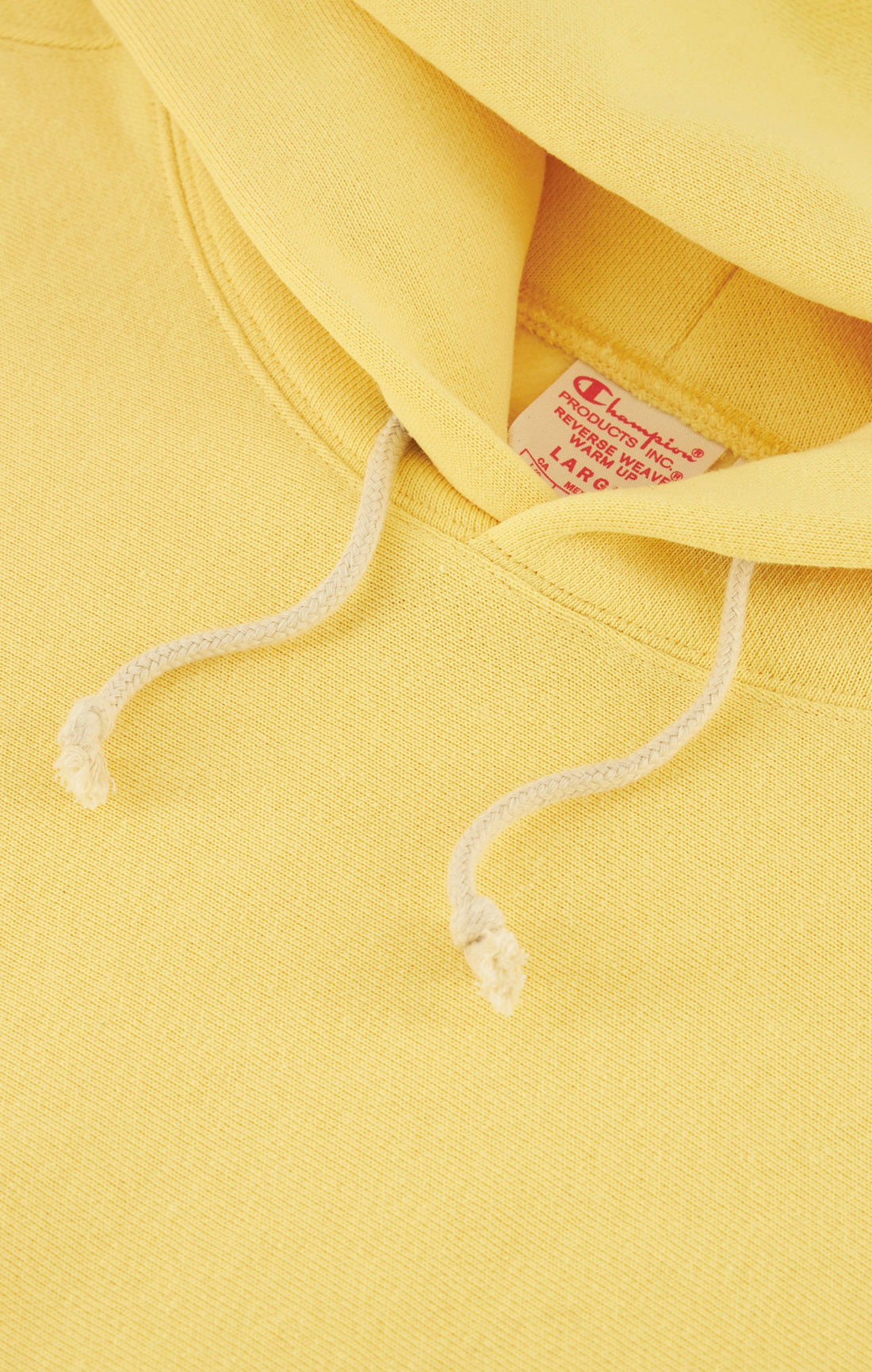 Champion Reverse Weave Soft Fleece Hoodie Yellow - Hympala Store 