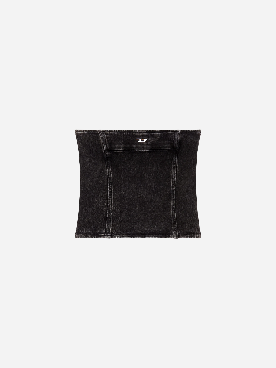 Denim Top Black