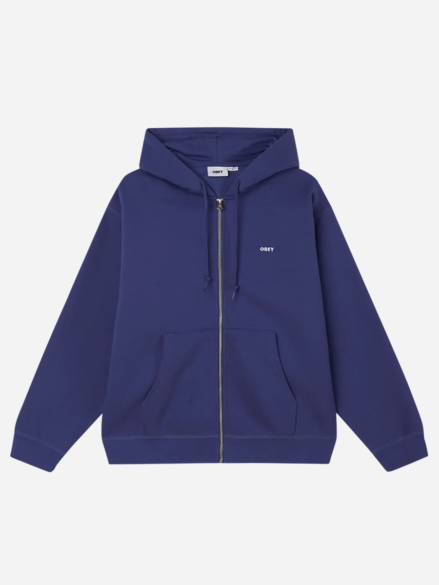 Established Works Zip-Up Hoodie Navy