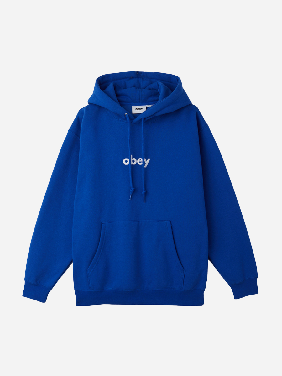 Obey Lowercase Hoodie Blue