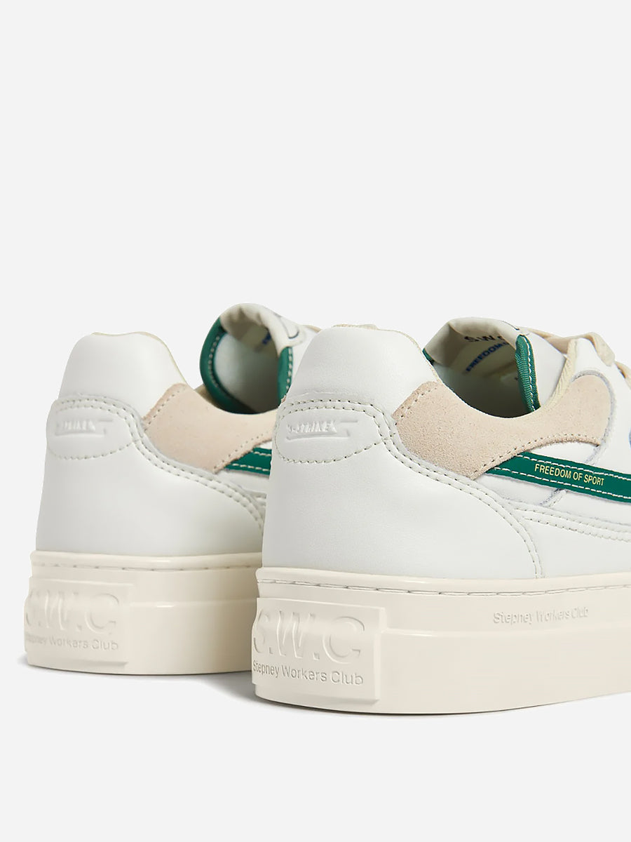 Pearl S-Strike Leather White/Green