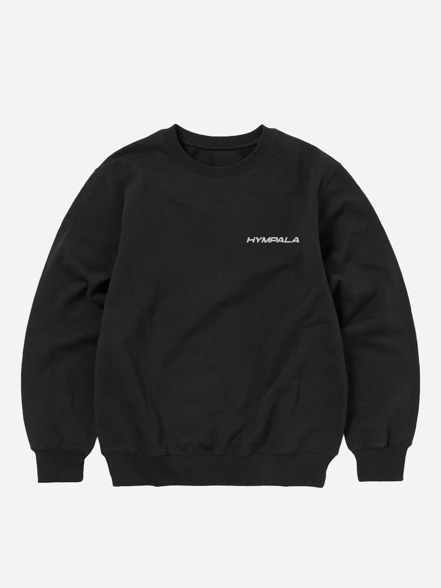 Embroidered Small Logo Crewneck Black