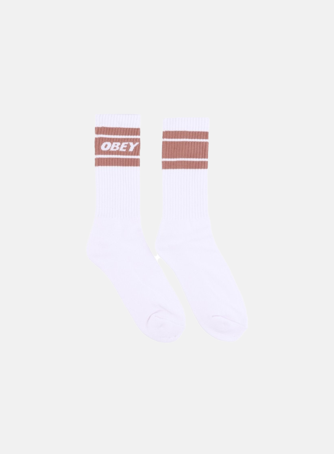 OBEY Cooper II Socks White / Brown - Hympala Store 