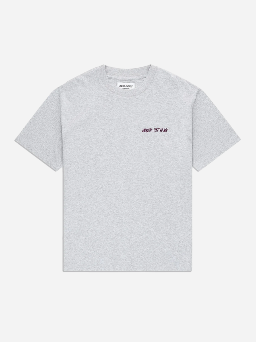 Purple Cherries Tee Melange Grey