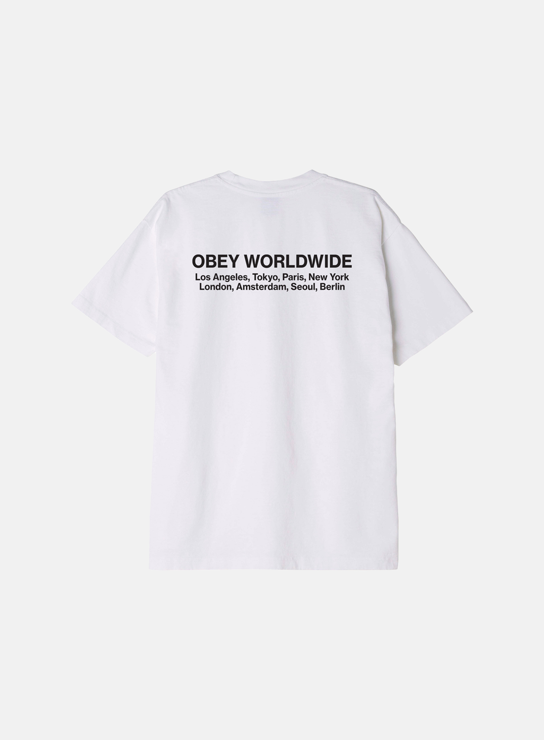OBEY Worldwide Cities Tee White - Hympala Store 