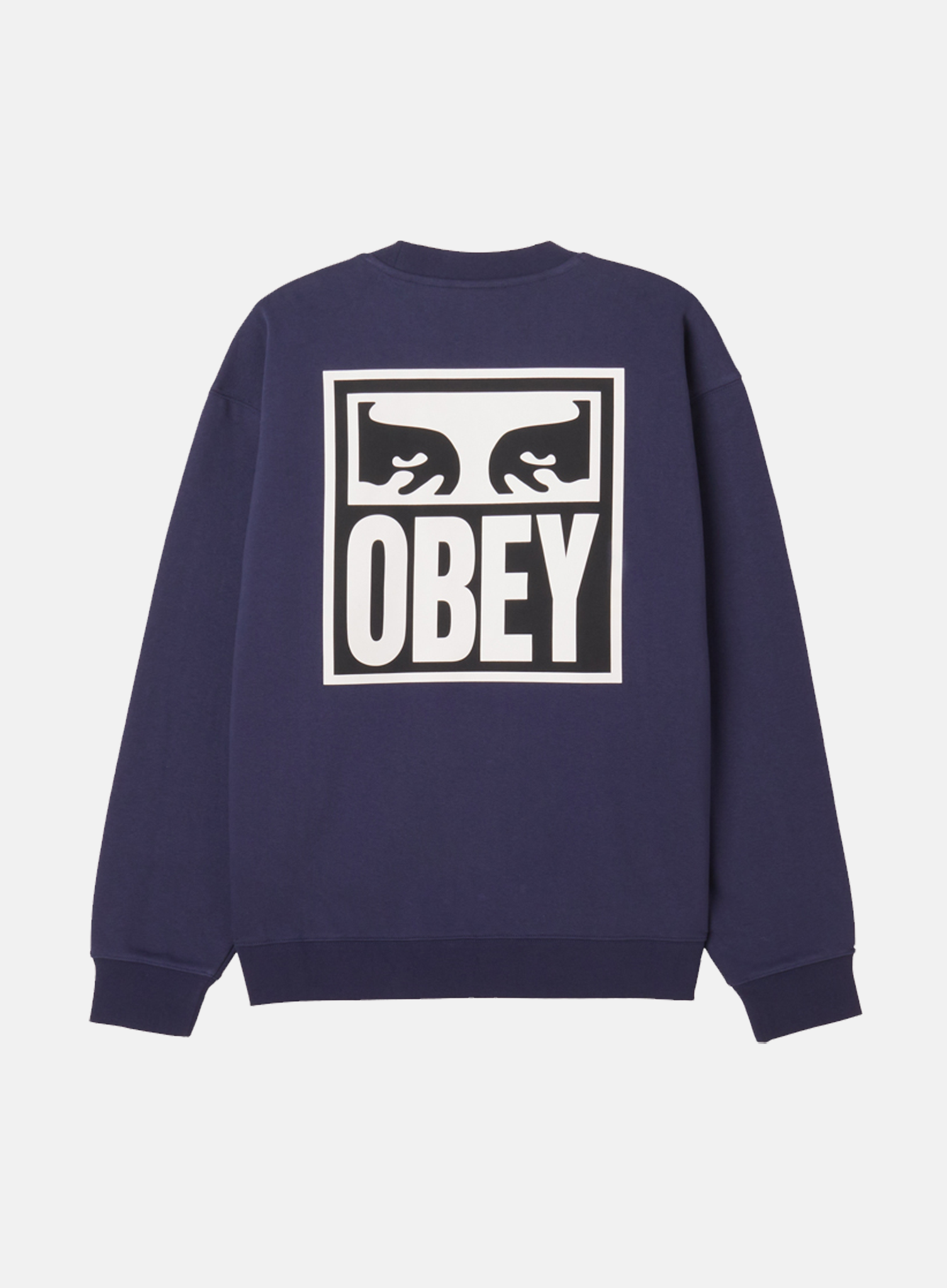 OBEY Icon Eyes Crewneck Navy - Hympala Store 