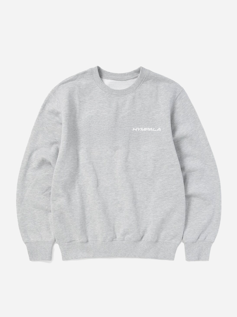 Embroidered Small Logo Crewneck Grey