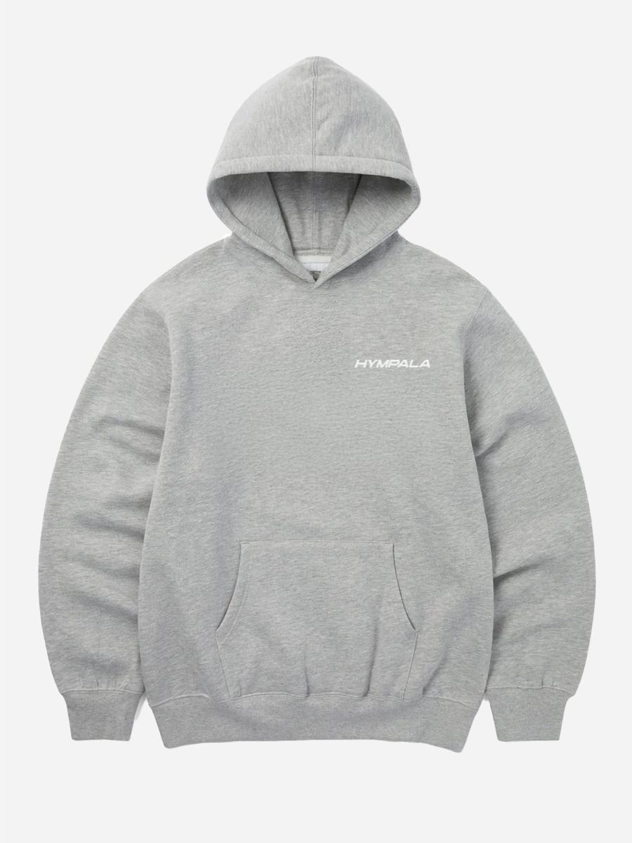 Embroidered Small Logo Hoodie Grey