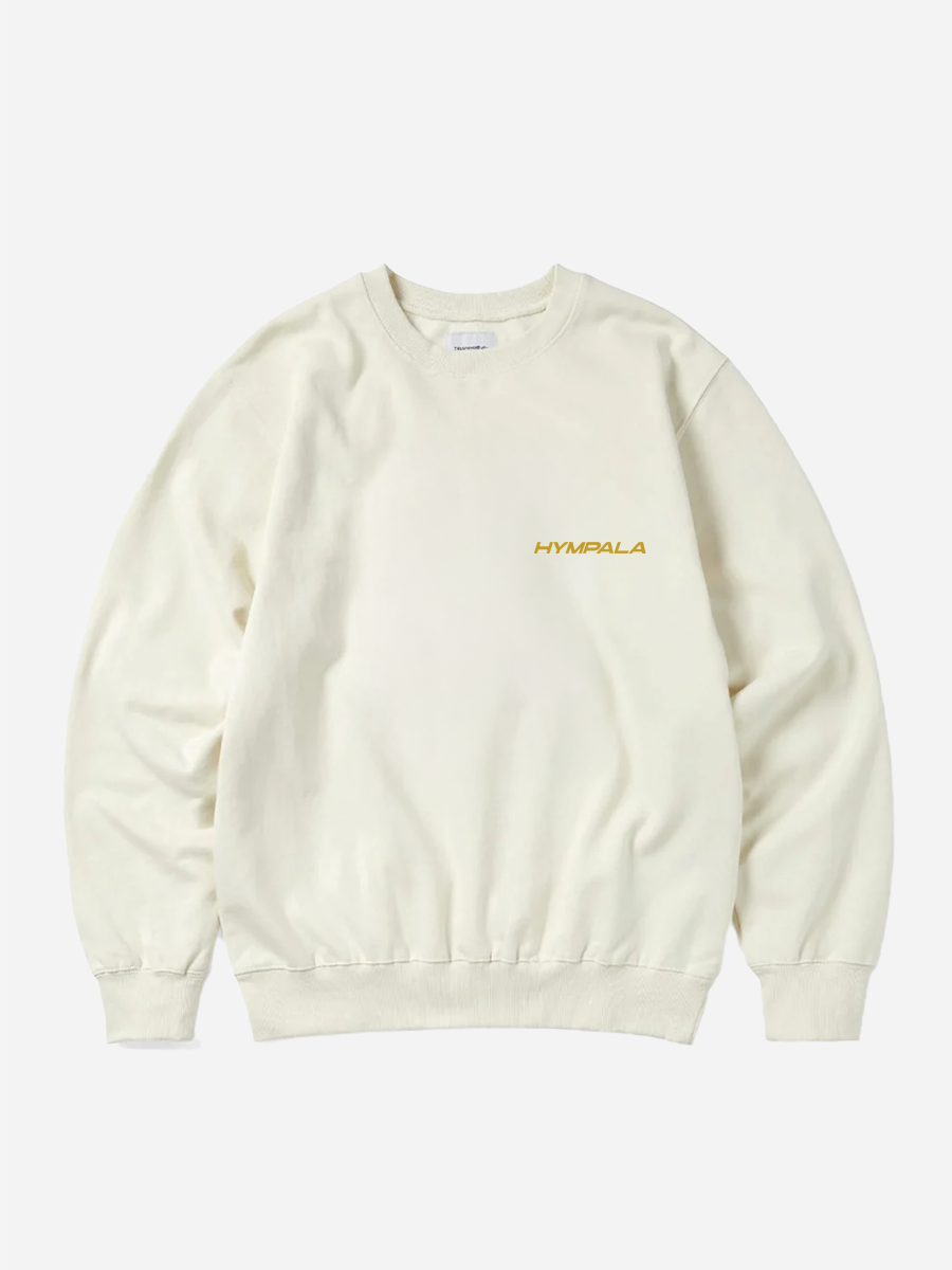 Embroidered Small Logo Crewneck Natural