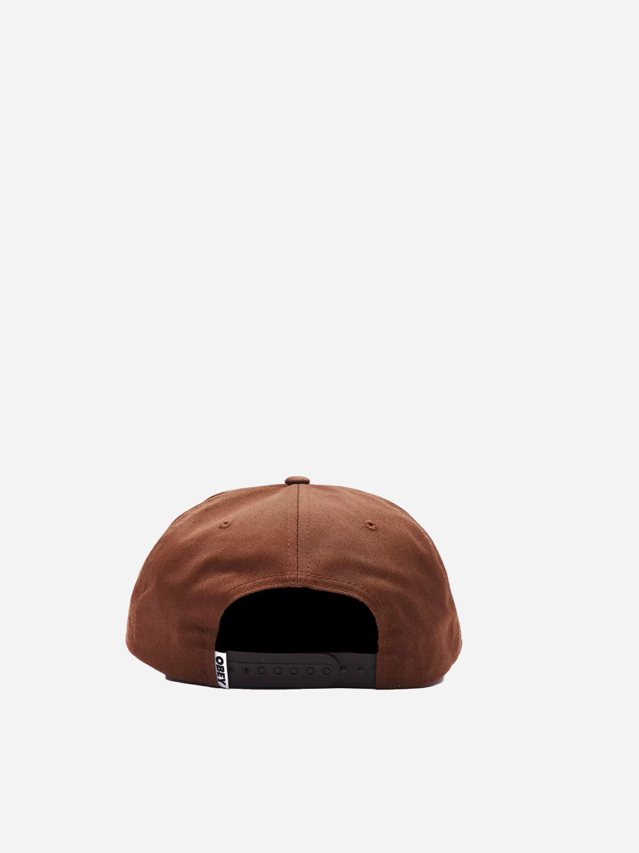 Obey Lowercase 5-Panel Brown