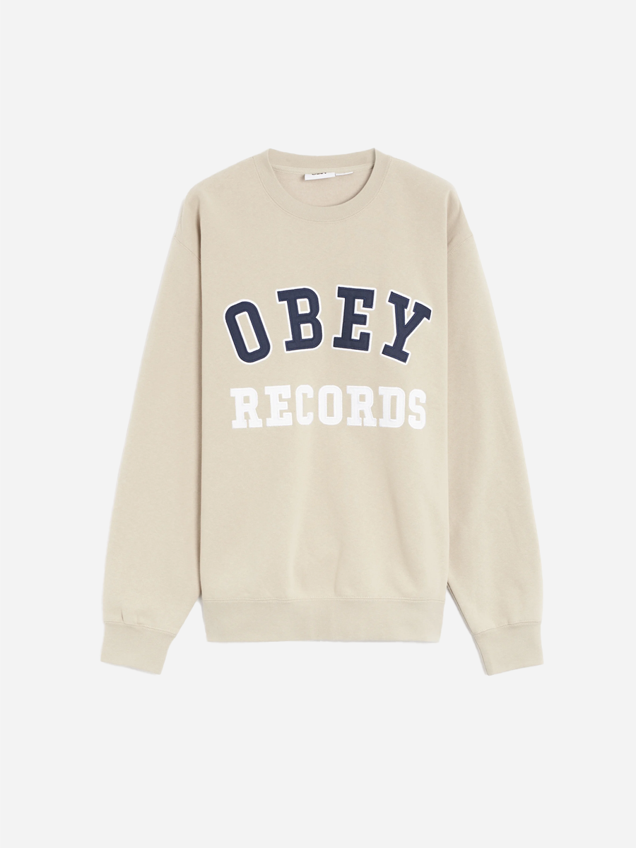 Records Crewneck Grey