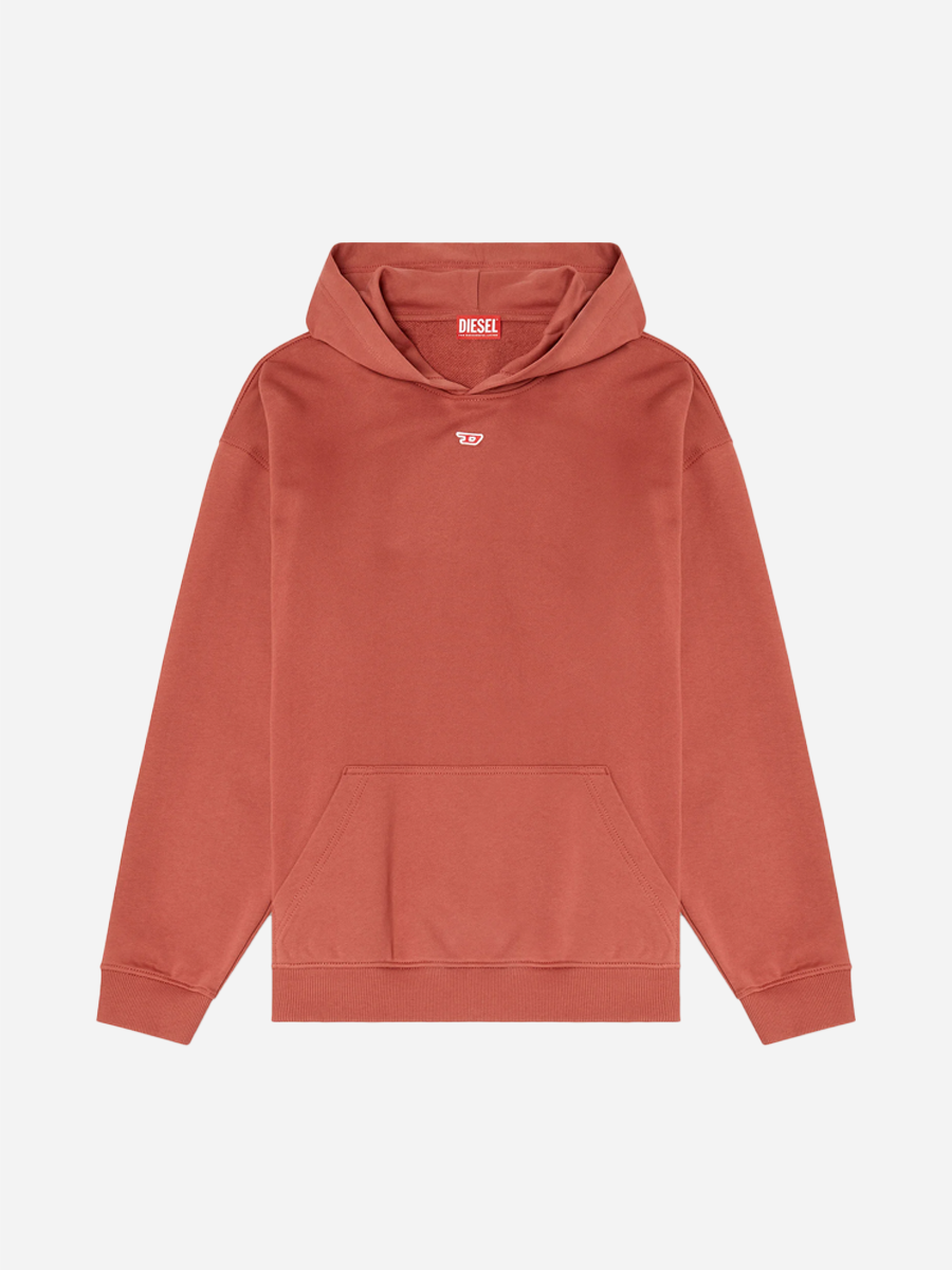 D Logo Patch Hoodie Red