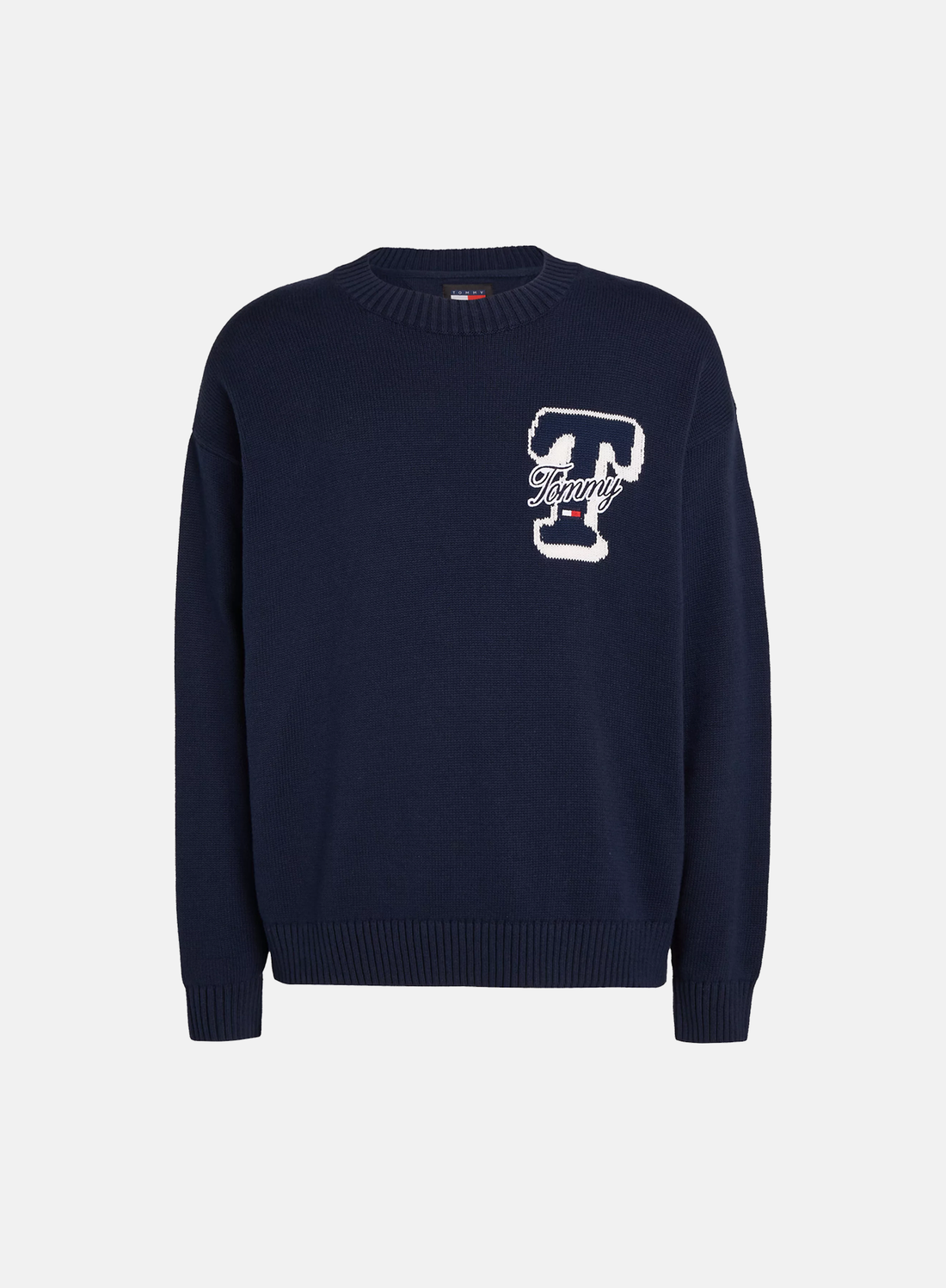 Tommy Jeans Single Letter Sweater Navy - Hympala Store 