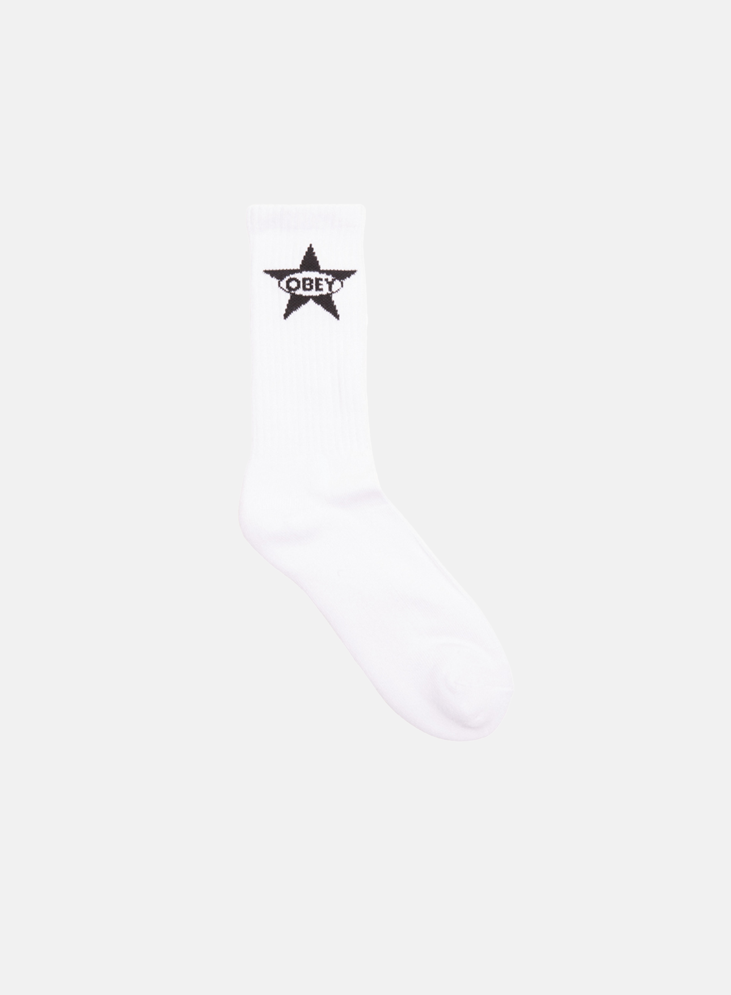 OBEY Star Socks White - Hympala Store 