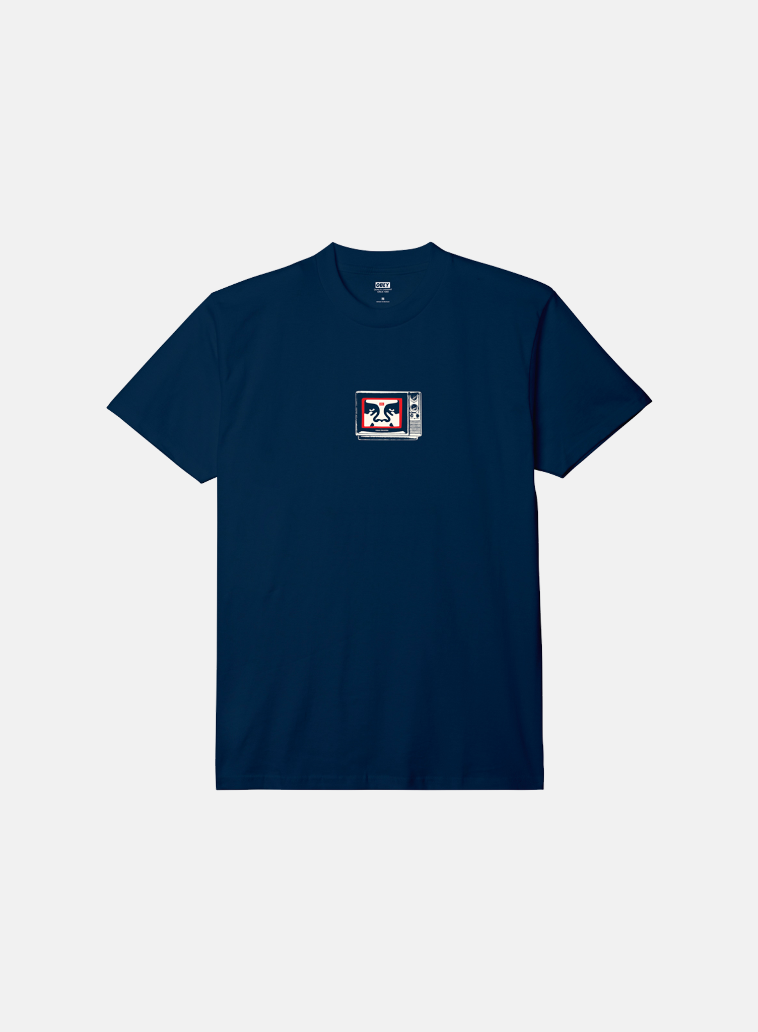 OBEY TV Tee Navy - Hympala Store 