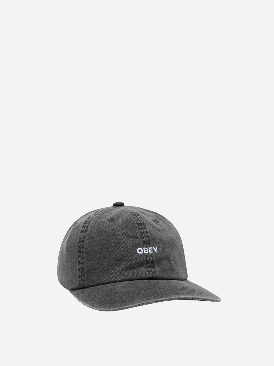 6-Panel Strapback Pigment Black