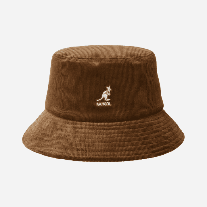 Kangol Corduroy Bucket Hat Wood - Hympala Store 
