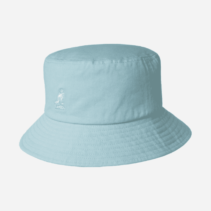Kangol Washed Bucket Hat Blue Tint - Hympala Store 