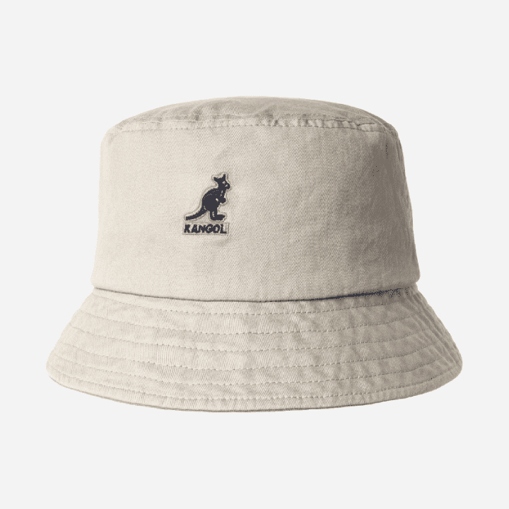 Kangol Washed Bucket Hat Khaki - Hympala Store 