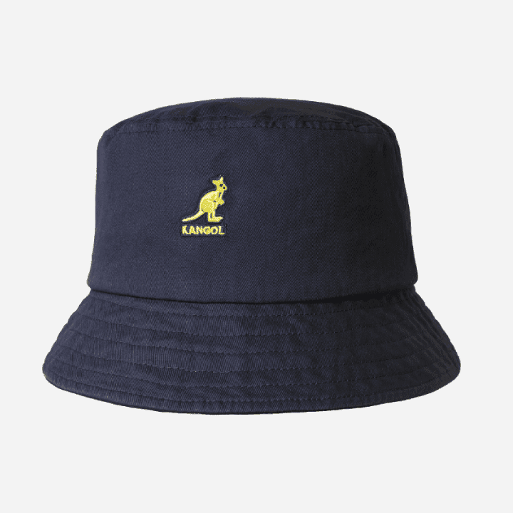 Kangol Washed Bucket Hat Navy - Hympala Store 